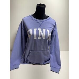 Victoria’s Secret Pink Y2K Retro Sweatshirt Women’s Sz M Lavender Flaws